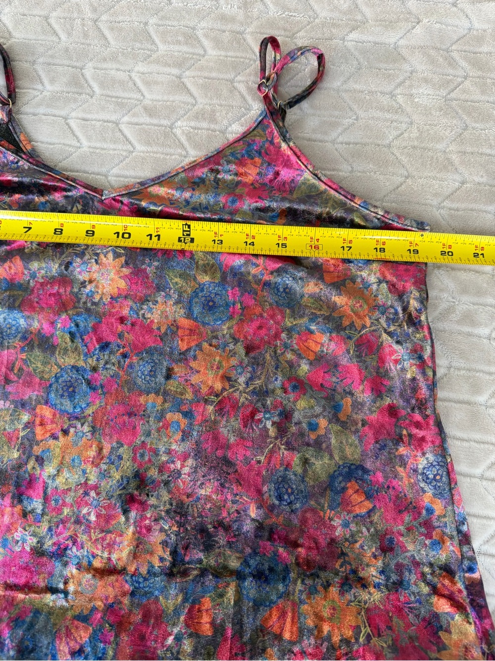 Natural Life Gracie Velvet Slip Dress Dark Floral Garden Boho Dark Romantic M - Picture 5 of 7